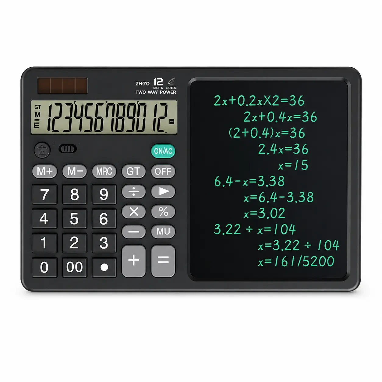 Calculatrice Scientifique 2-en-1 avec Ardoise