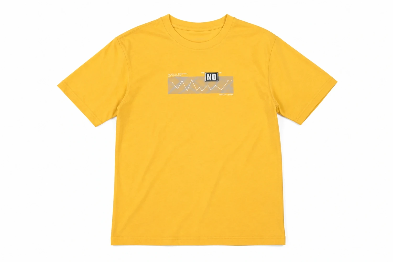 T-shirt Jaune Premium « NO Excuses » – Style Streetwear Moderne