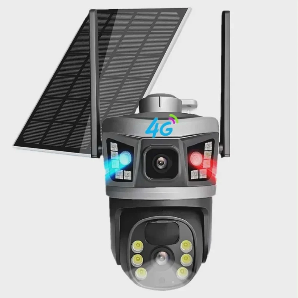 Camera 4G solaire Double Camera 15MP Zoom X10 V380 PRO+CARTE SD GRATUIT