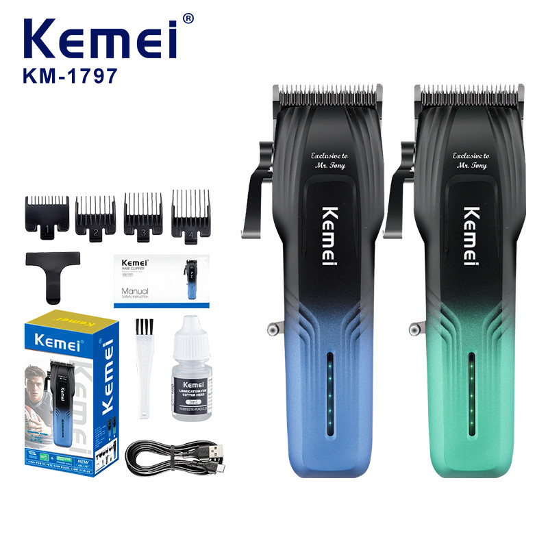 Tondeuse à cheveux Barbes Professionnel rechargeable salon de coiffure 7500RPM – KM 1797
