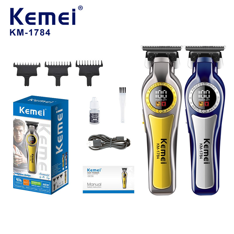 Tondeuse Cheveux Professionnelle Batterie Li-ion Intégrée 1200 mAh Kemei KM-1784
