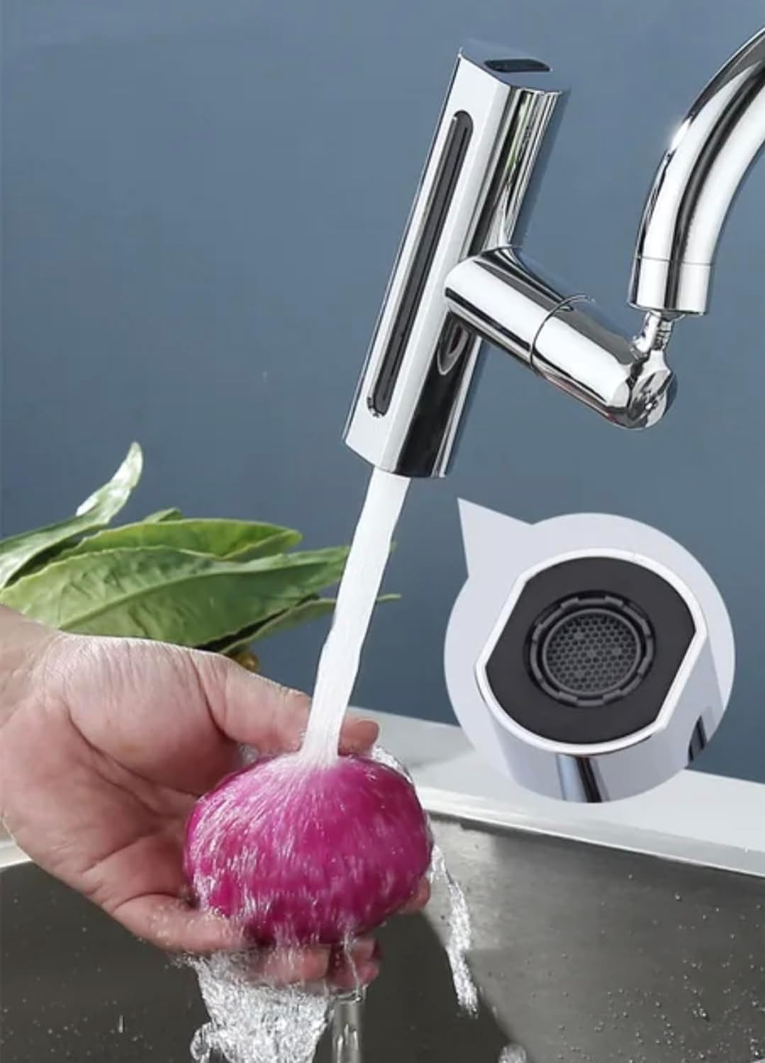 Robinet Pulvérisateur sous pression rotatif multifonctionnel 4 en 1, rallonge d’économie d’eau
