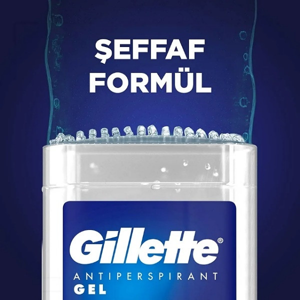Déodorant Homme Gillette Cool Wave – Gel Transparent 70 ml – Protection 48h