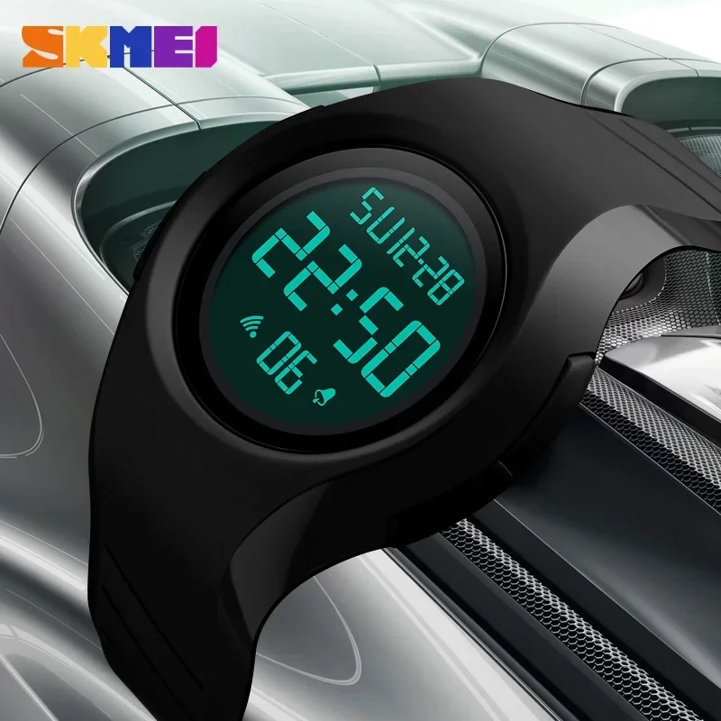 SKMEI-Montre de sport militaire étanche pour homme, montres-bracelets numériques, calendrier, affichage LED, horloge simple, 1269