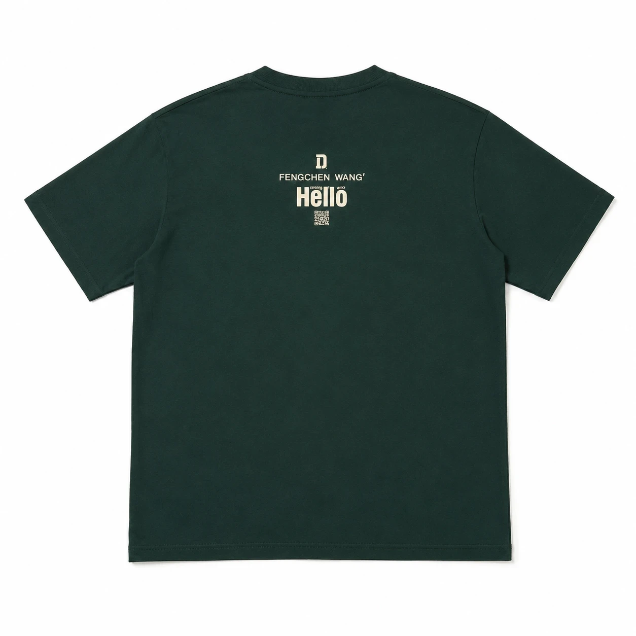 T-shirt Feng Chen Wang x Diesel 'Hello' Vert Forêt