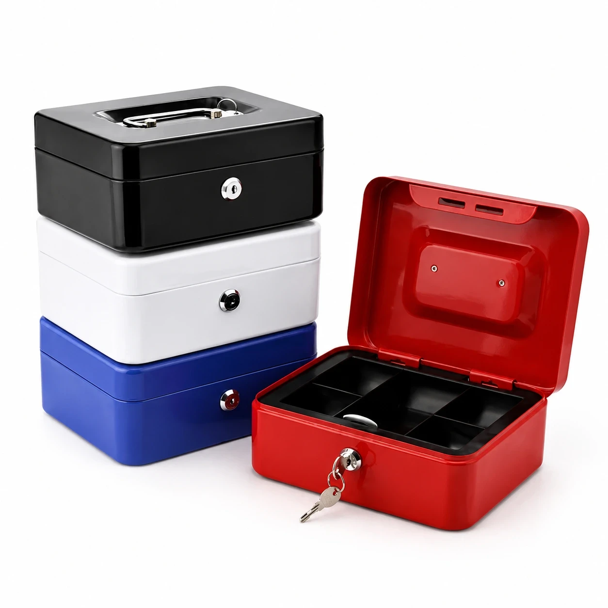 Caisse à monnaie – Coffre fort – Boîte de rangement – 200*160*90 mm