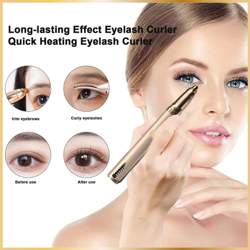 Recourbe-Cils Électrique 2 en 1 – Chauffant & Sourcils