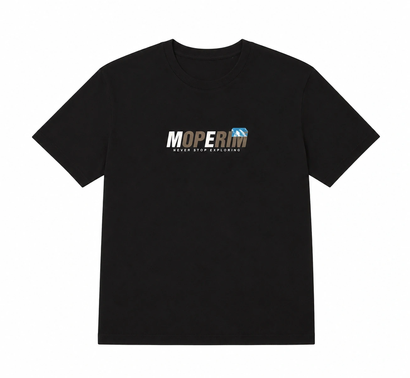 T-shirt Noir « MOPERIM » – Style Streetwear Outdoor