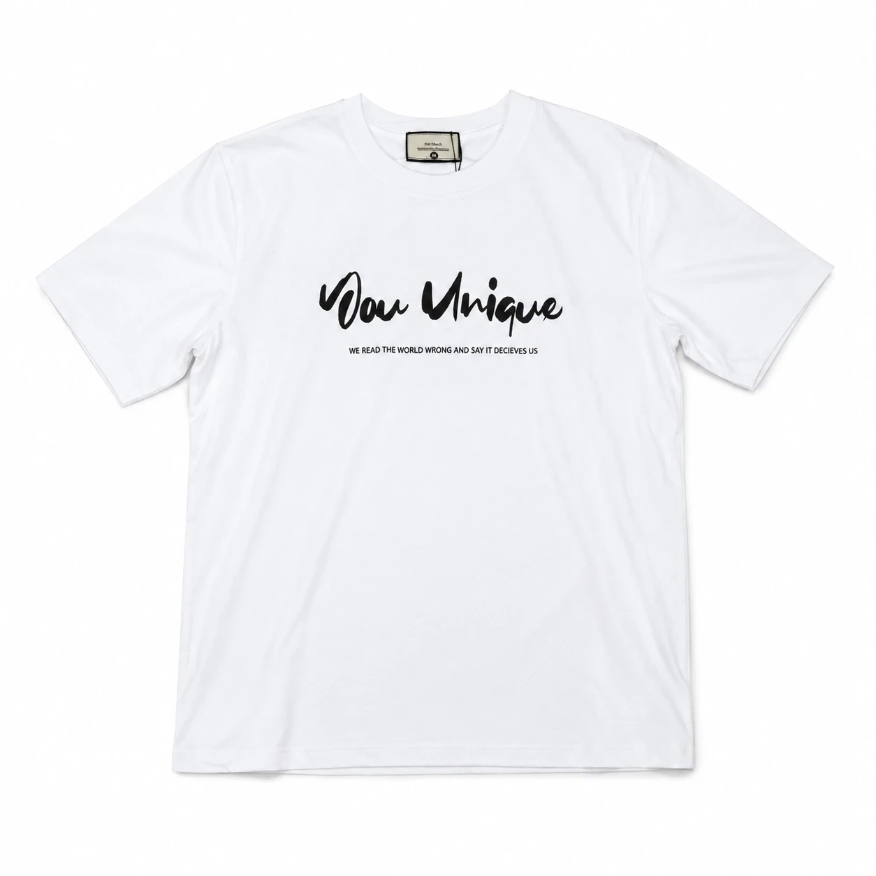 T-shirt Premium Blanc "You Unique" – Style Minimaliste Urban