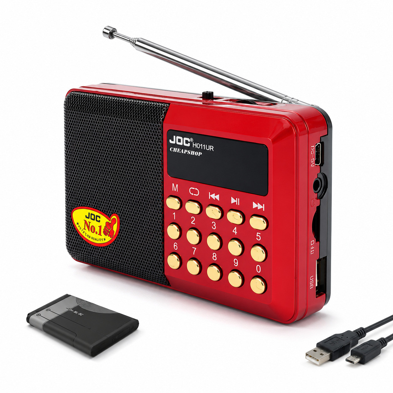 Haut-Parleur Baffle Bluetooth Portable avec Radio FM et Lecteur MP3