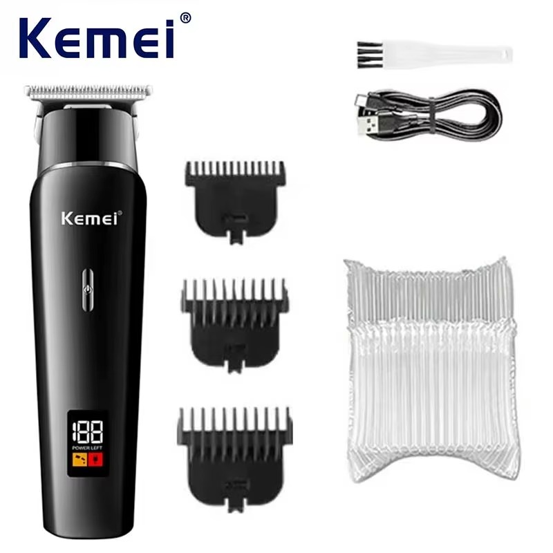 Kemei-Tondeuse de barbier tout-en-un Cheveux Barbes Corps à faible bruit KM-1113