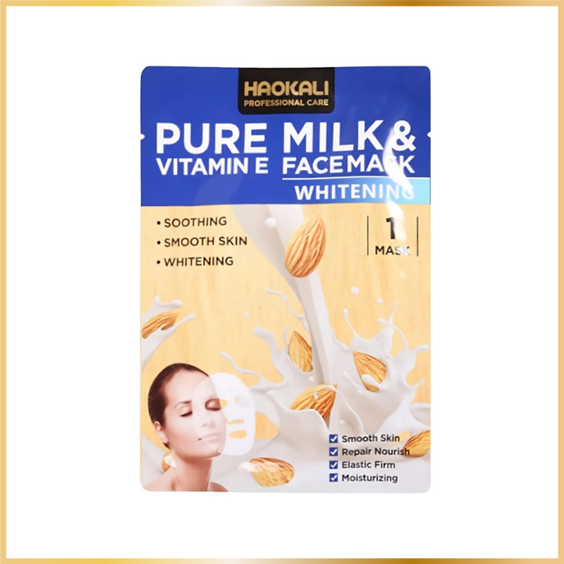 Masque Tissu Éclaircissant au Lait Pur & Vitamines