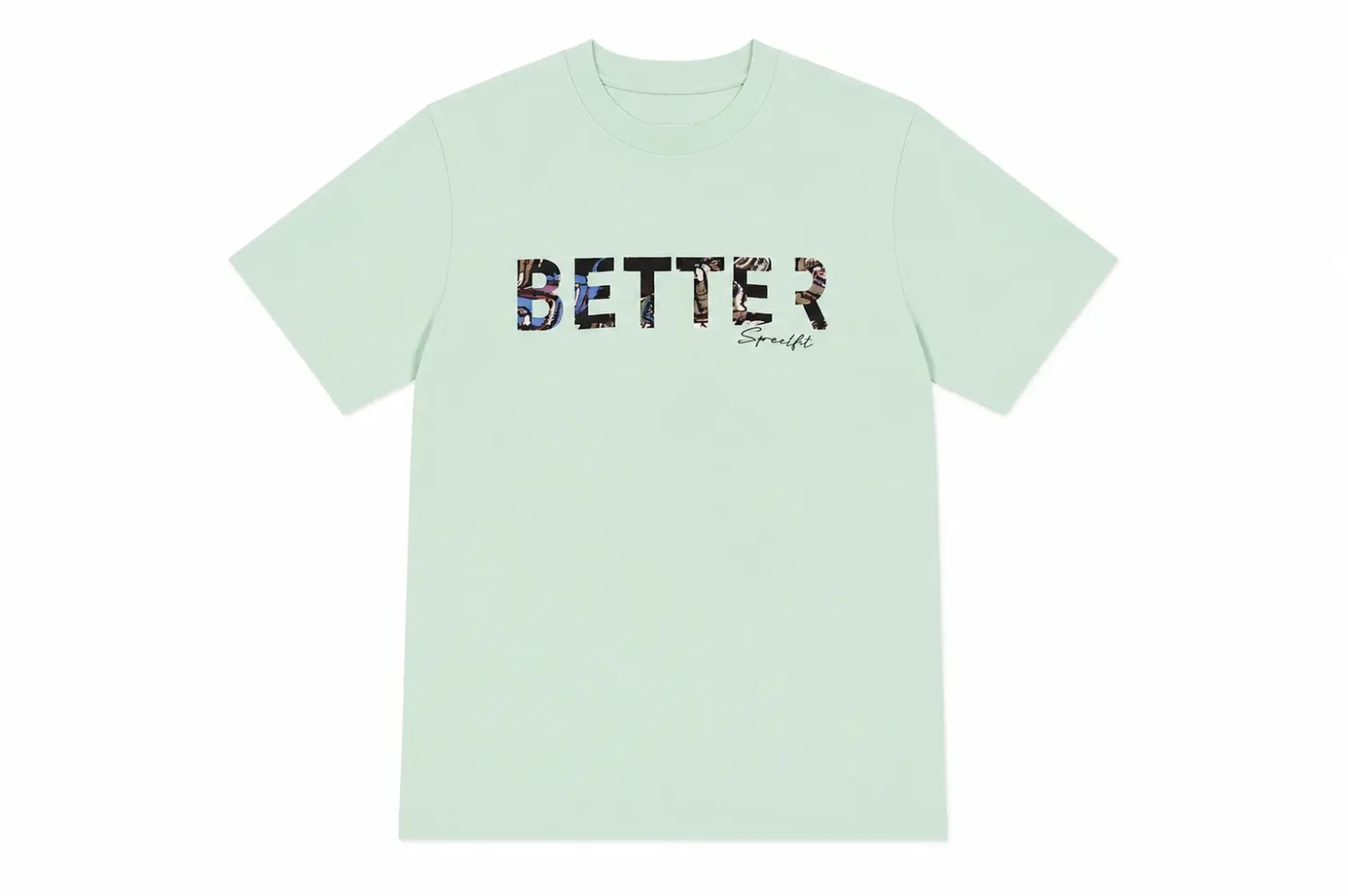 T-shirt Vert Menthe « BETTER » – Style Streetwear Graphique