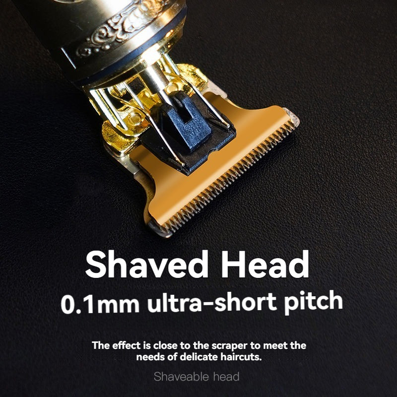 Tondeuse à barbe avec affichage LED, tête de couteau en alliage USB, accessoires de batterie au lithium 00 mm