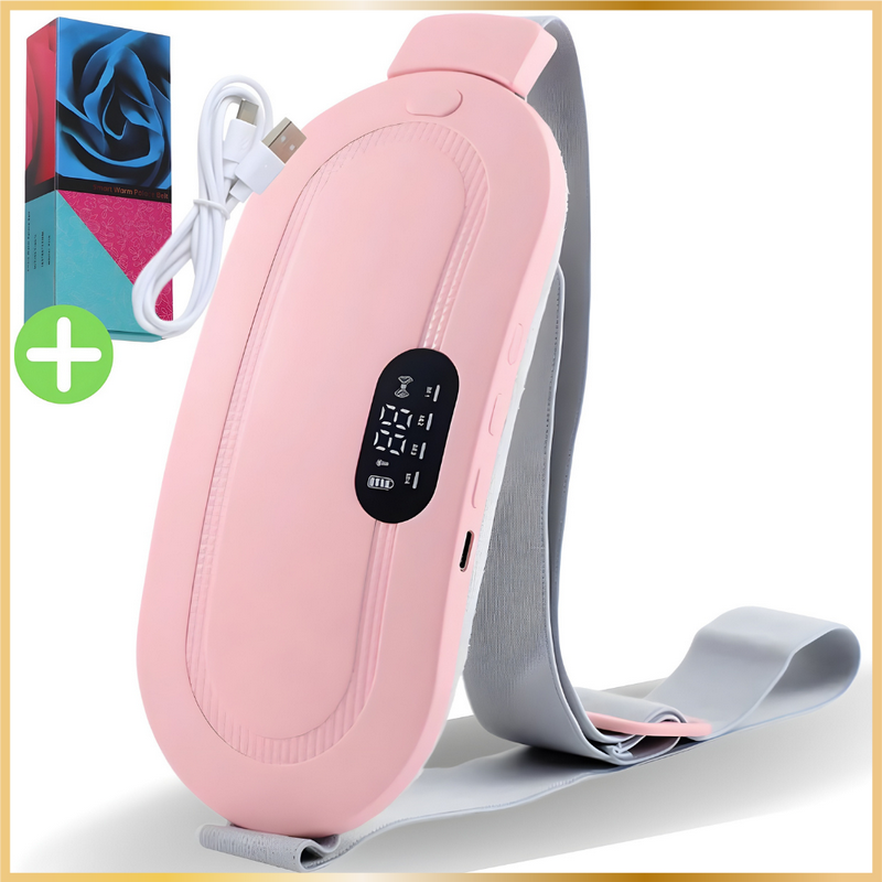 Smart Warm Palace Belt Coussin Chauffant Menstruel Portable - Rose