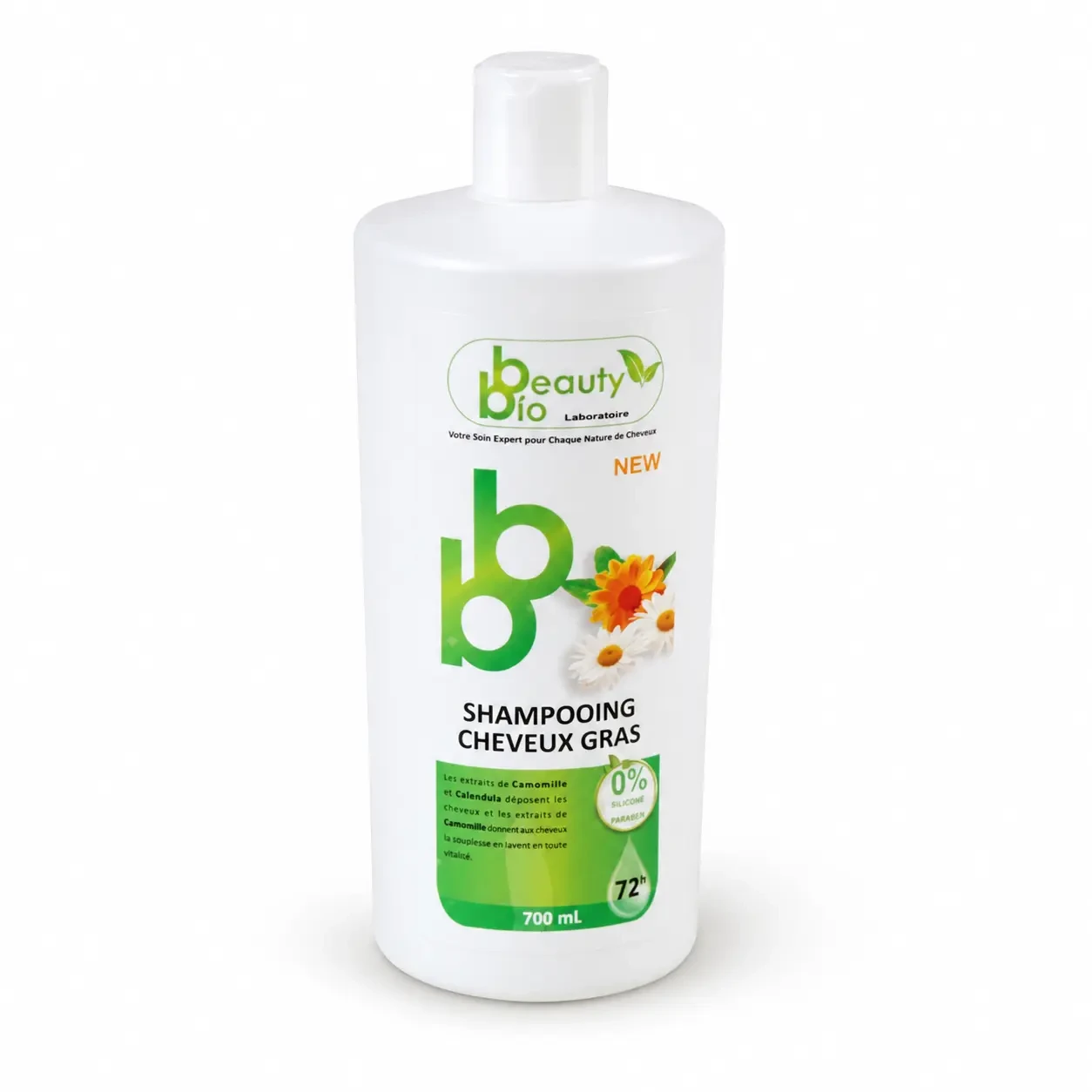 Shampooing Sans Sulfate Beauty Bio Cheveux Gras 700ml
