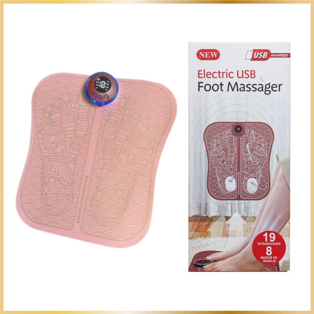 Massageur Électrique pour Pieds USB – Compact et Puissant - Rose