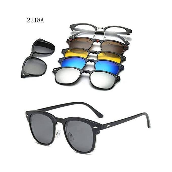 Lunettes 6 En 1 – Monture et 5 Appliques Polarisées 2218A