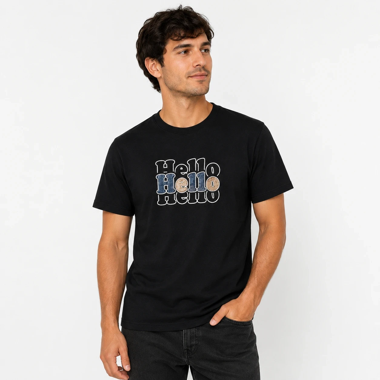 T-shirt Homme Noir