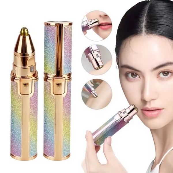 Épilateur 2-en-1 Tondeuse Sourcils & Rasoir Électrique Portable