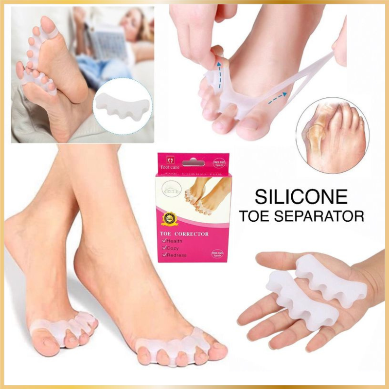 Séparateur d’Orteils en Silicone Footcare – Correcteur
