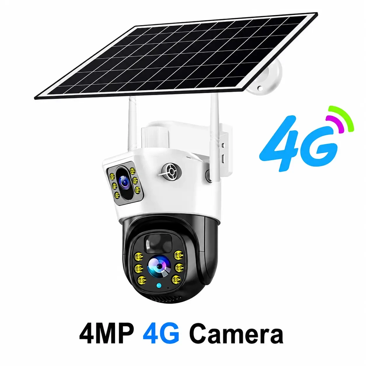 Caméra de Surveillance Solaire 4G Double Caméra V380 Pro