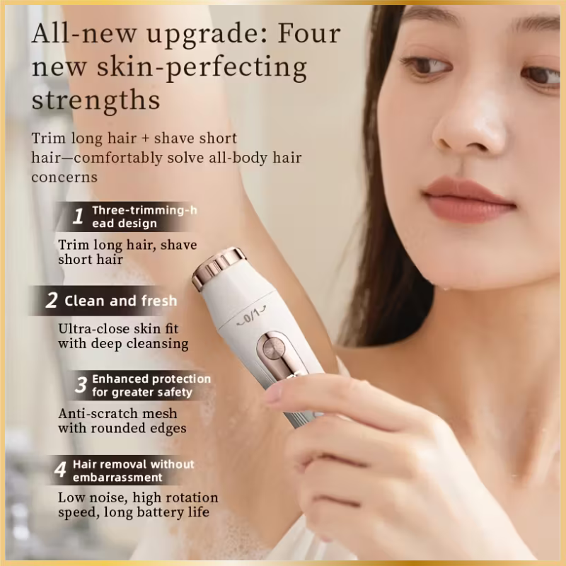 Rasoir Électrique 3-en-1 GENAI – Rechargeable USB