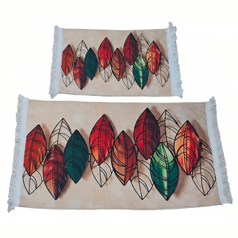 Set de 2 Tapis Salle de Bain Motif 23