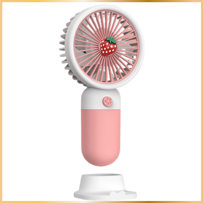 Mini Ventilateur Portable Rechargeable USB – NO.202 - Rose