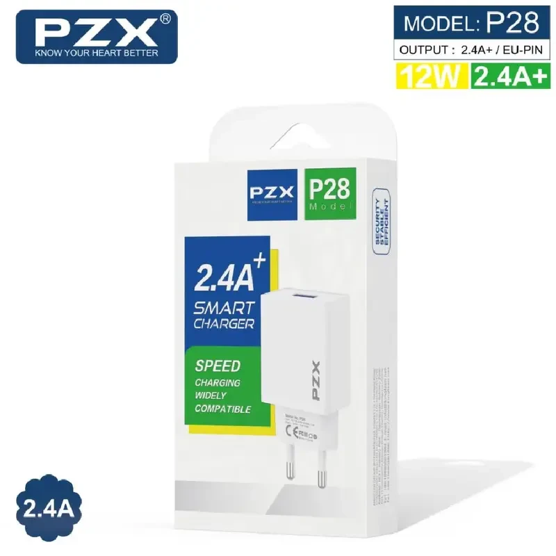 TETE Chargeur USB 12W PZX P28 2,4 A