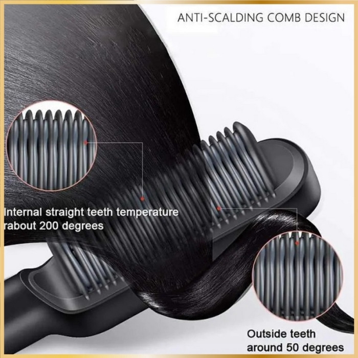 Brosse Lissante Électrique Noire