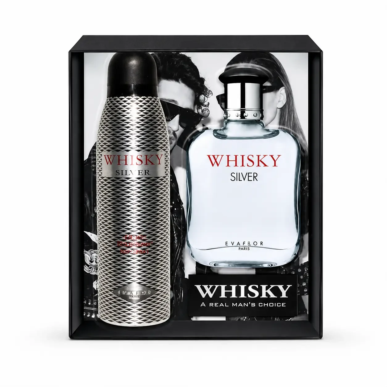 Coffret Parfum Homme Whisky Silver Eau de Toilette 100ml & Déodorant Spray 200ml