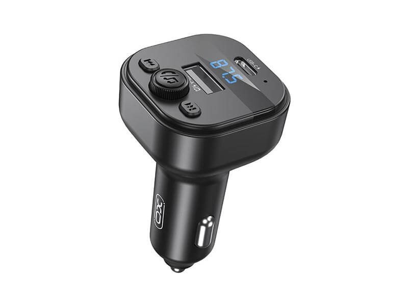 XO BCC18 FM transmitter, 12-24V DC, 15W, USB-A + USB-C, Bluetooth, 1A