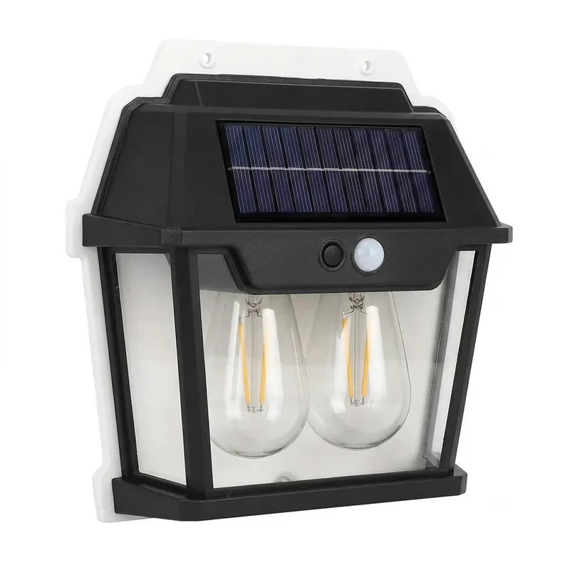 Lampe Murale Solaire LED Étanche avec Détecteur de Mouvement – Double Éclairage