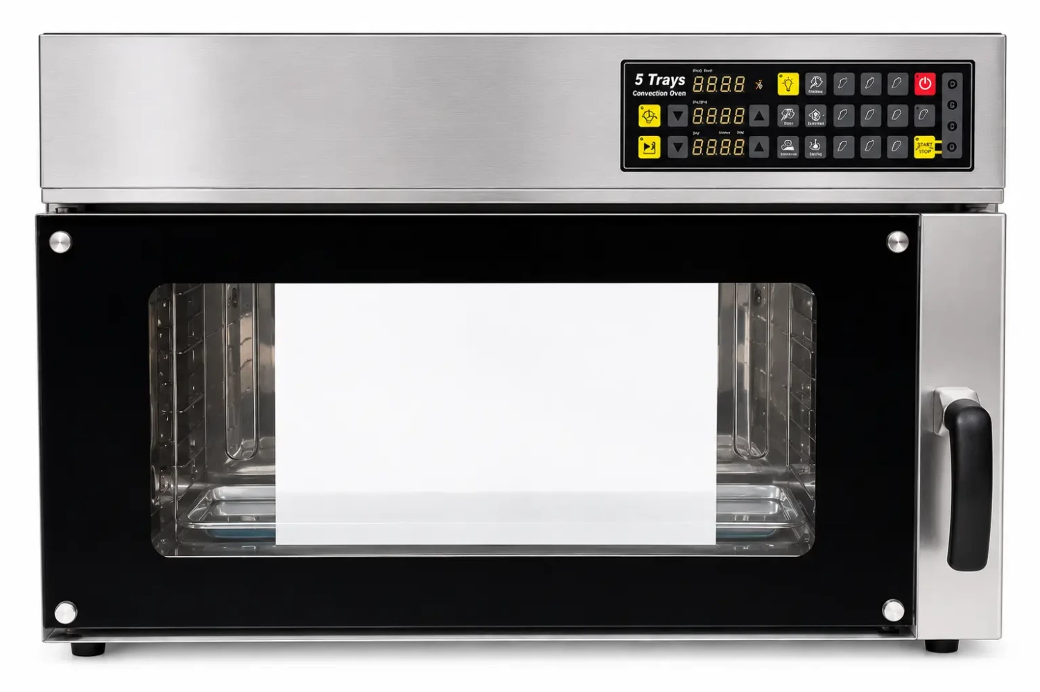 Four à Convection Professionnel 5 Niveaux (5 Plaques) en Inox avec Panneau Numérique Programmable