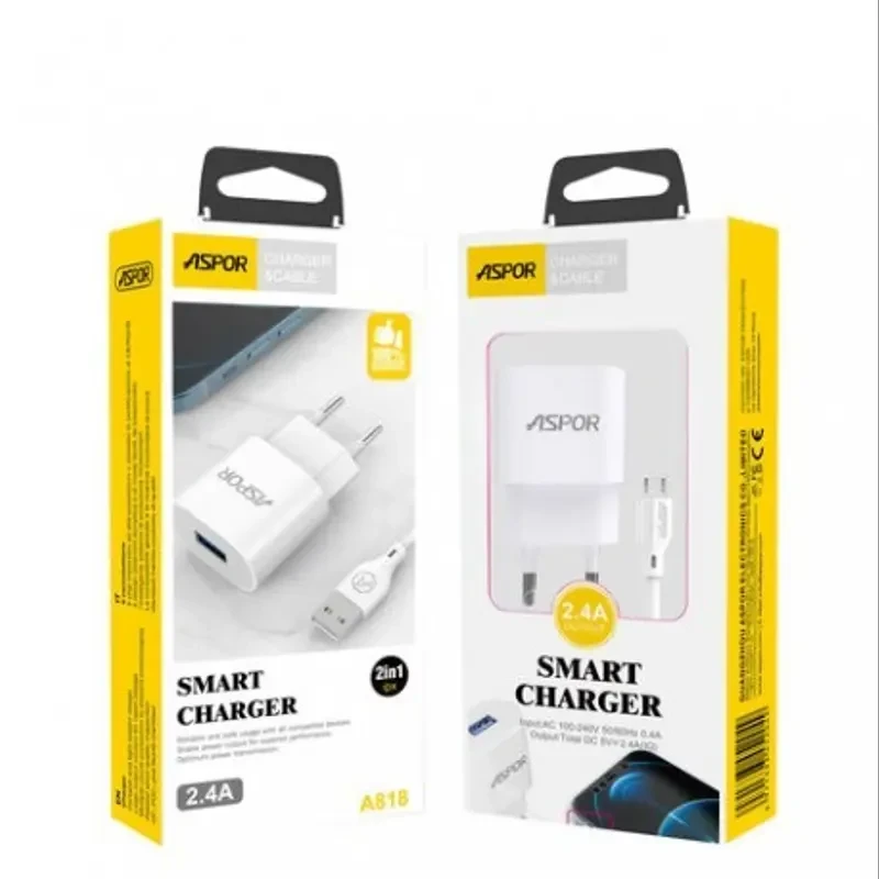 Chargeur Aspor A818 2.4A TYPE C
