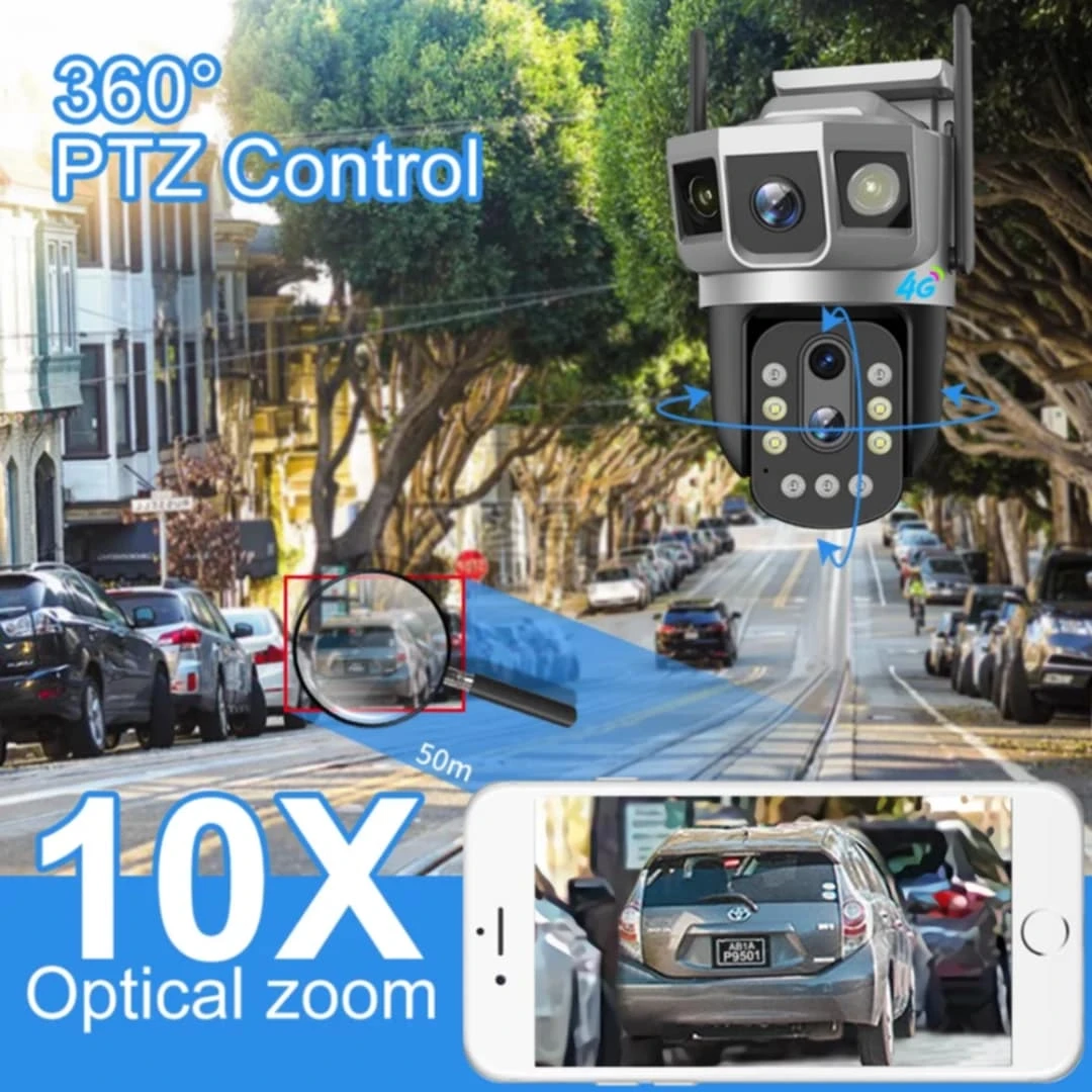 CAMERA 6MP DOUBLE LENS 4G+carte mimore gratuit