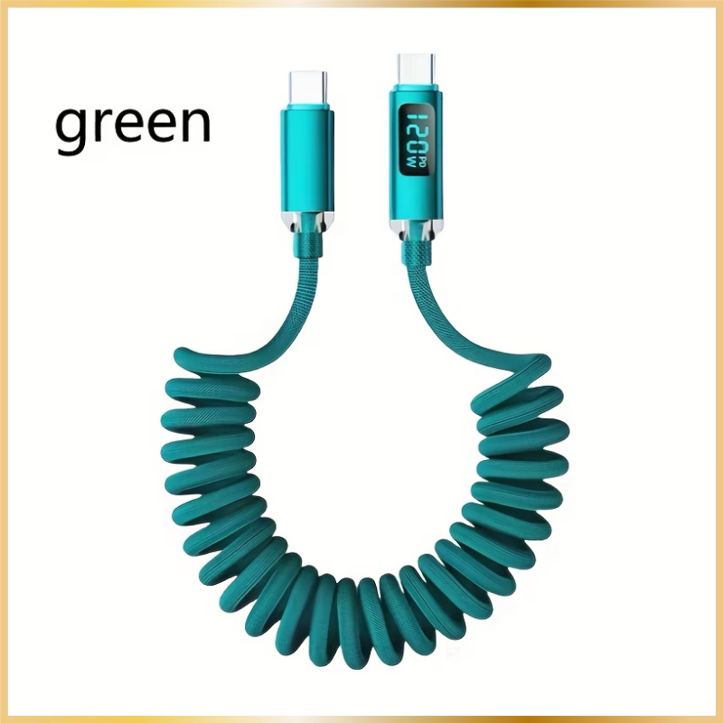 Câble USB-C Charge Rapide 120W LED – 1M