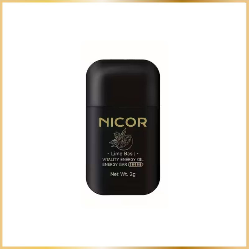 Bâtonnets Nasaux NICOR Power Mint – Fraîcheur & Énergie - Citron