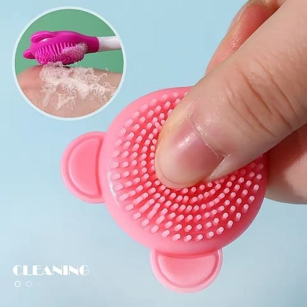 Brosse Double Tête en Silicone pour Masque Facial – Applicateur & Nettoyant Visage 2 en 1