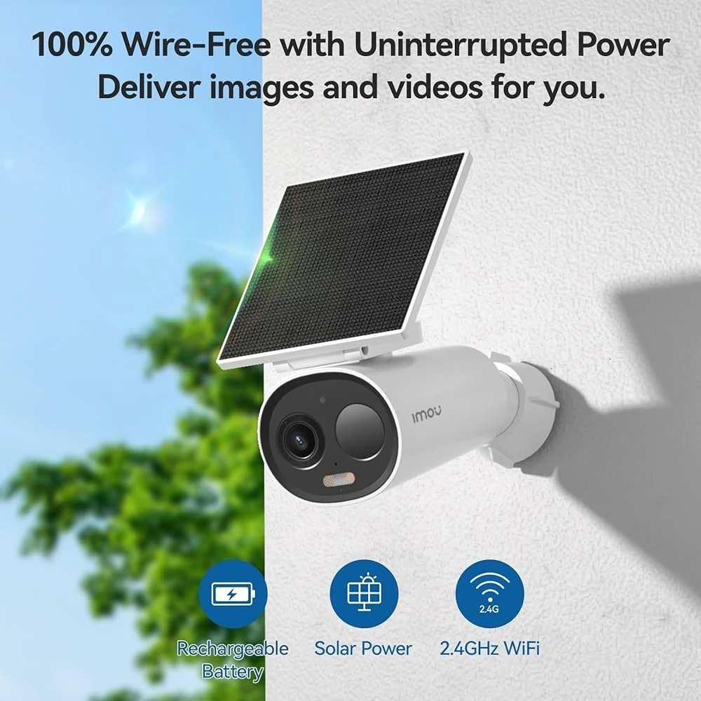 IMOU Cell 3C sans fil 3MP 2K + Panneau solaire