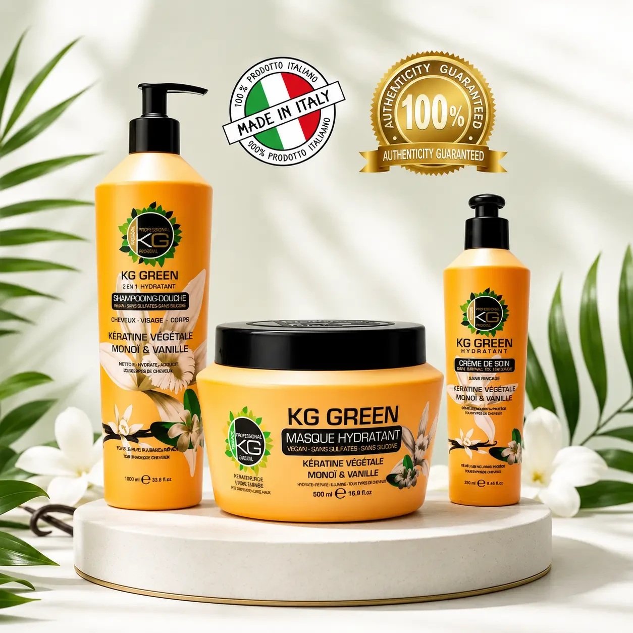 Pack Capillaire Sans Sulfate Keragold Pro KG Green - Duo Soin Intense