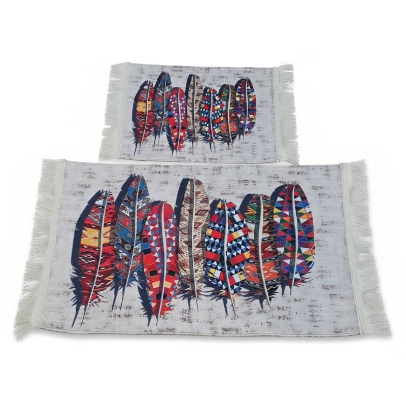 Set de 2 Tapis Salle de Bain Motif 22