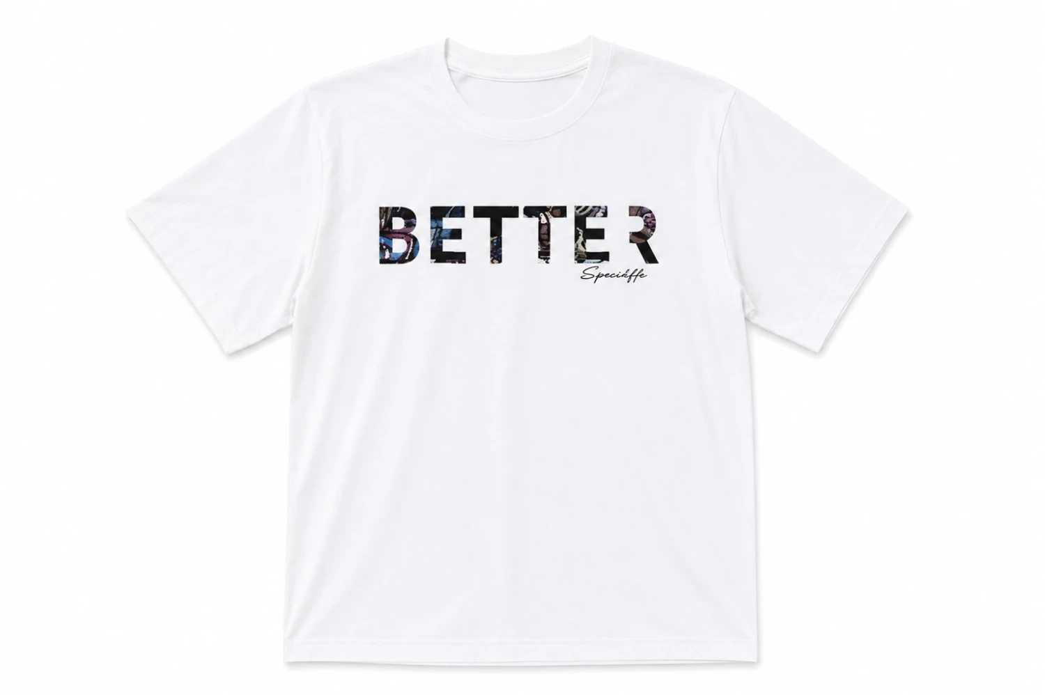 T-shirt Blanc « BETTER » – Style Streetwear Graphique