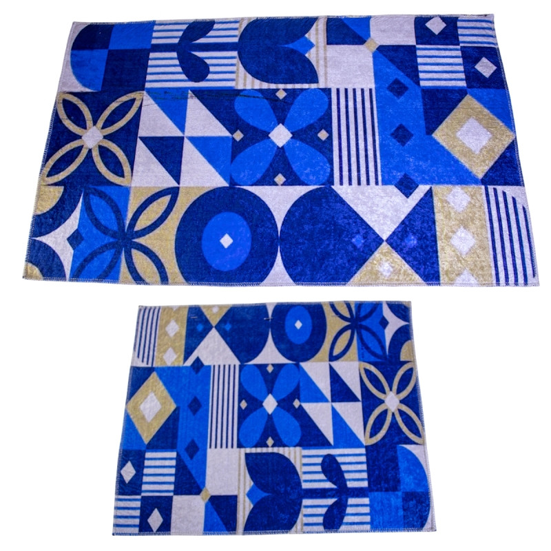 Set de 2 Tapis Salle de Bain Motif 15