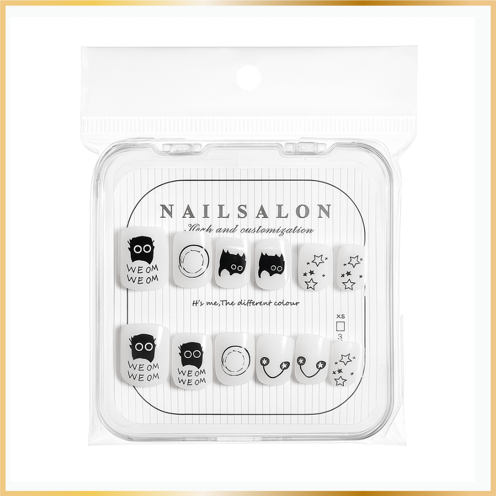 Kit faux ongles artificiels réutilisables - Chat