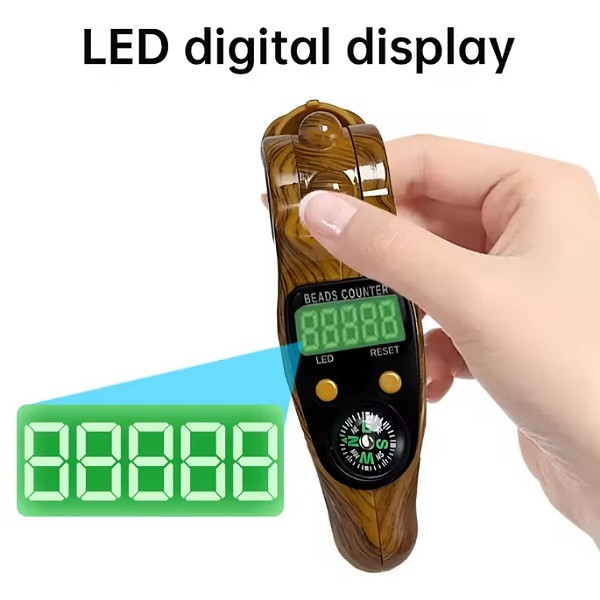 Compteur de Prière Électronique LCD avec Boussole