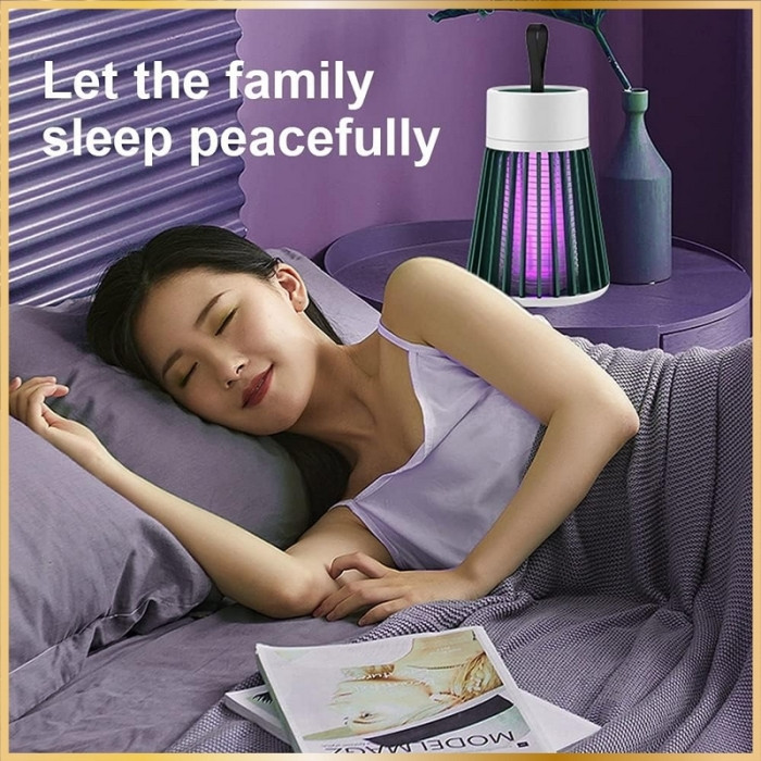 Lampe Anti-Moustique Électrique – Piège à Insectes Silencieux et Efficace