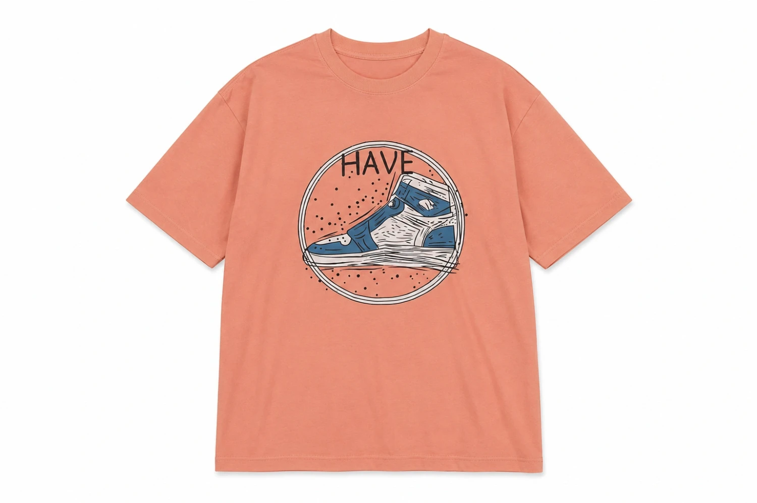 T-shirt Orange Premium « Have Sneakers » – Style Streetwear Graphique