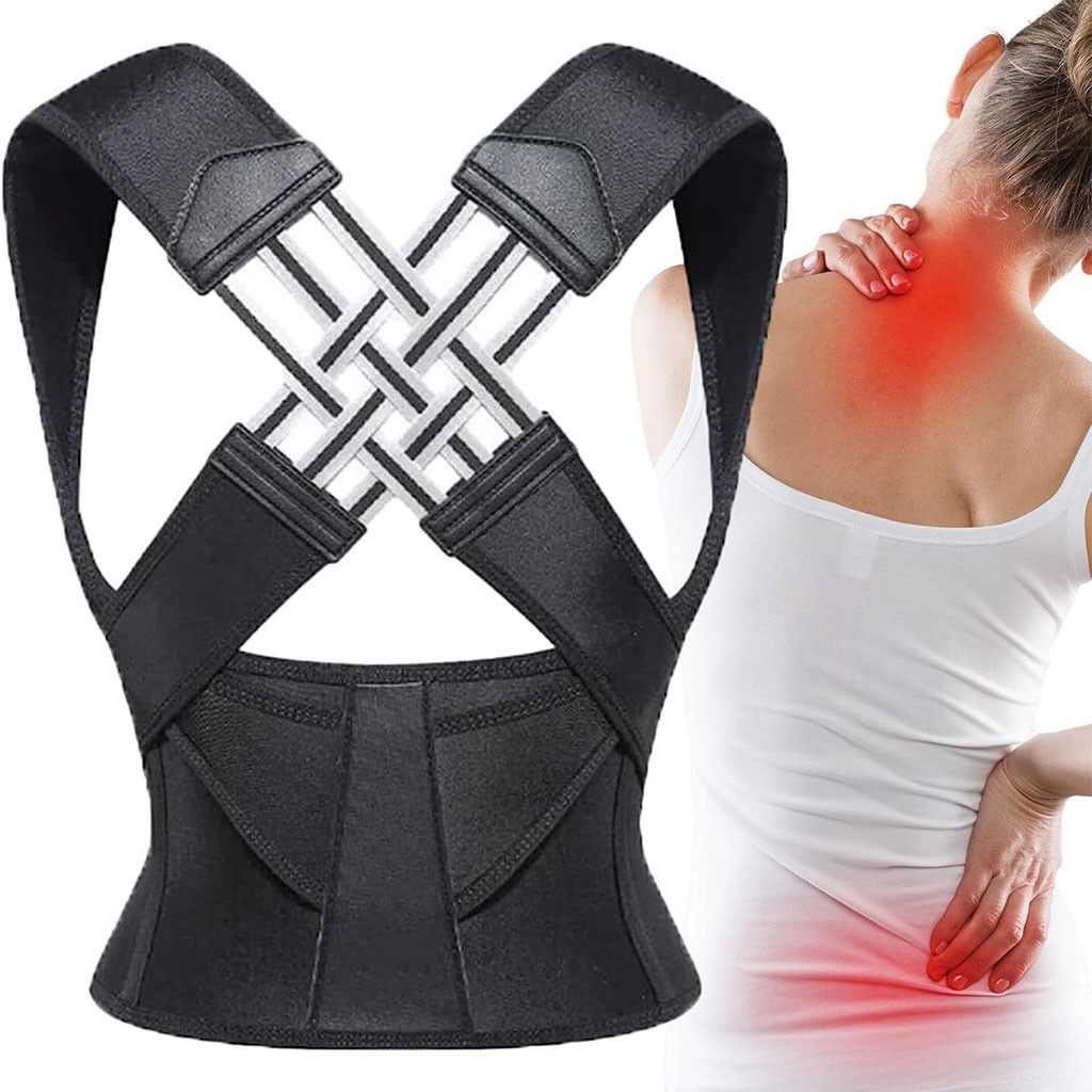 Ceinture de posture réglable pour le dos unisexe